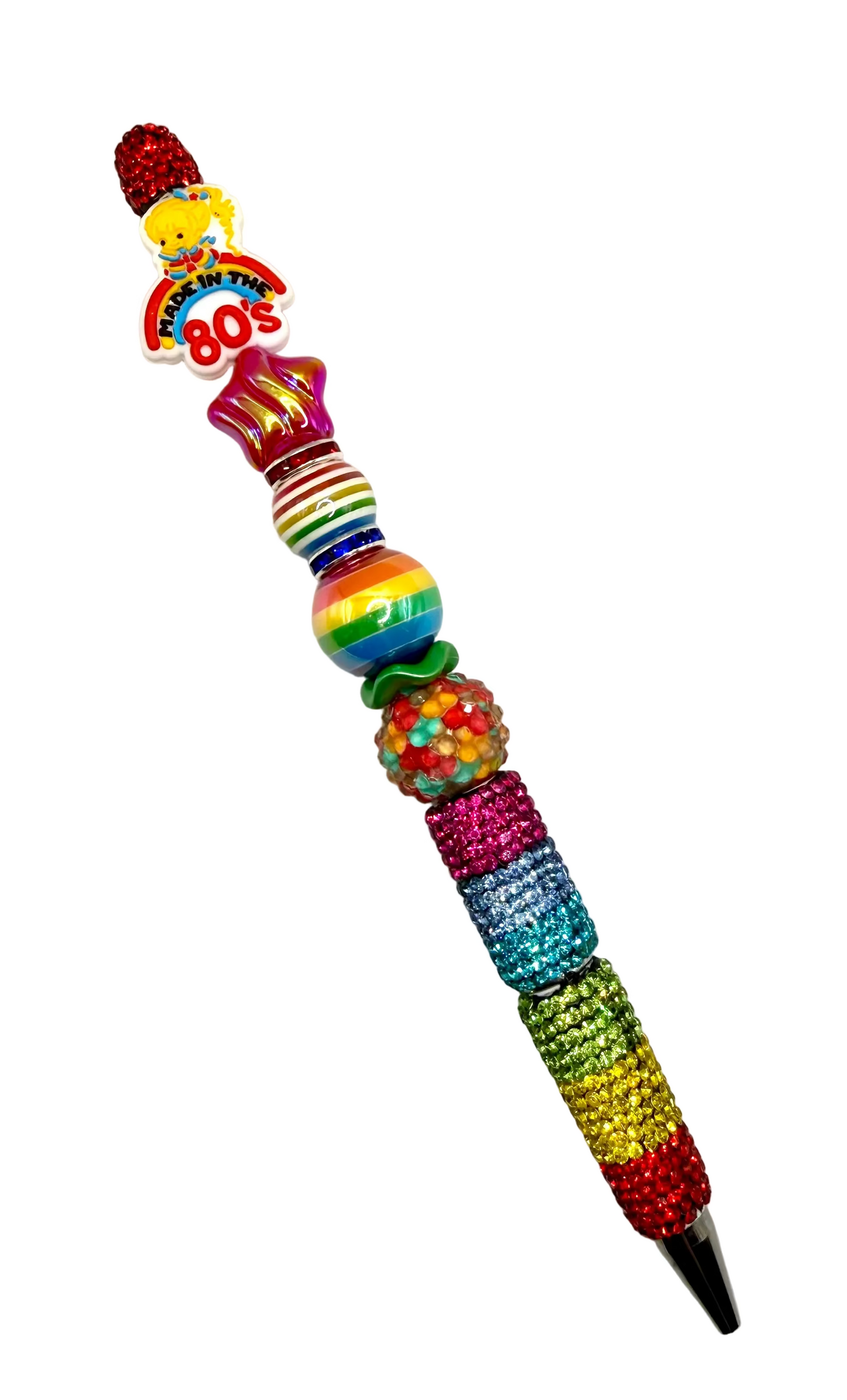 Made in the 80's Nostalgia Beaded Pen | Handmade
Rhinestone Ink Pen