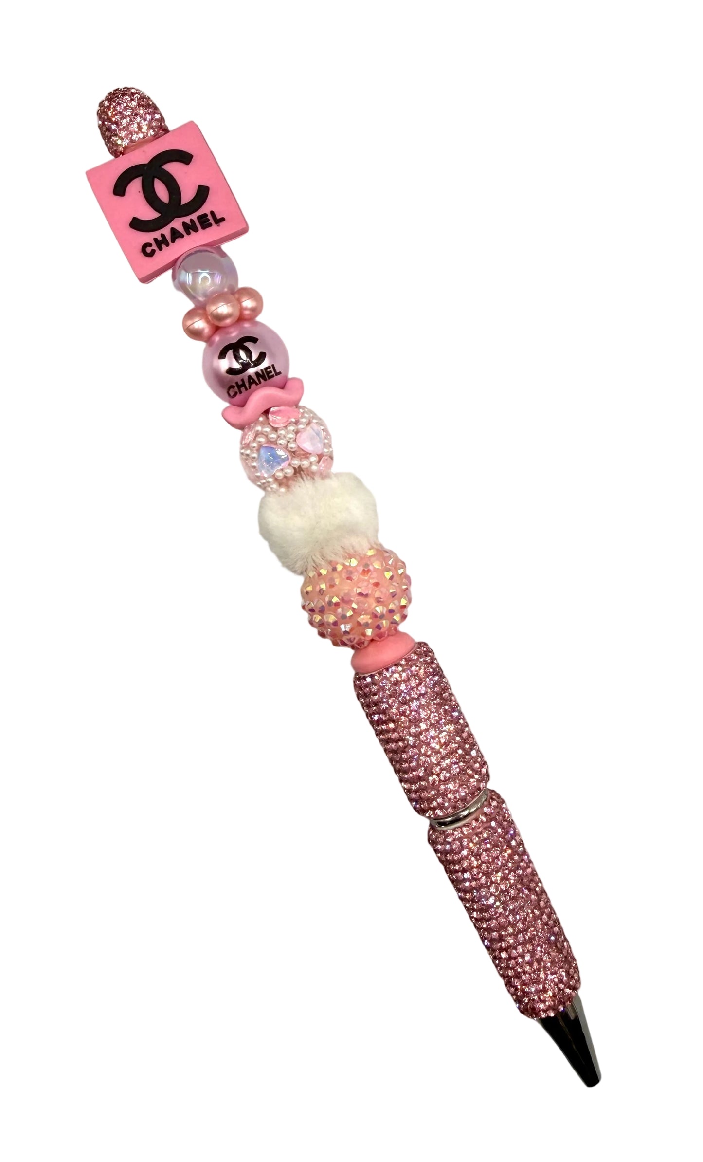 💖 Pink Glam Inspired Beaded Pen ✨