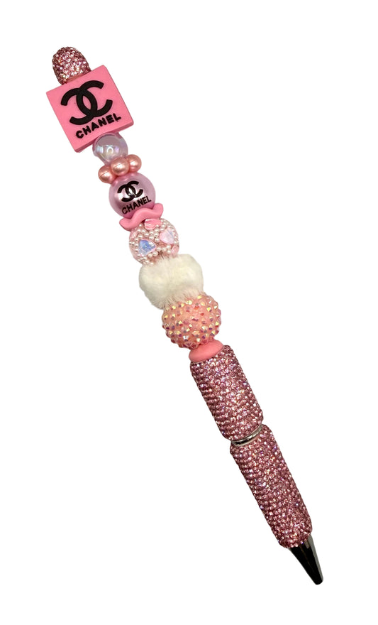 💖 Pink Glam Inspired Beaded Pen ✨